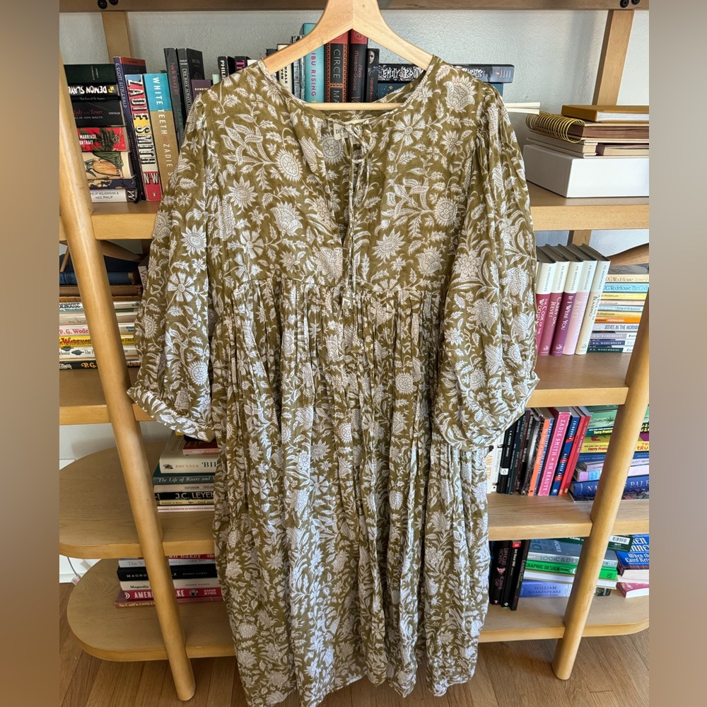 Daughters of India Kyra dress in Olive